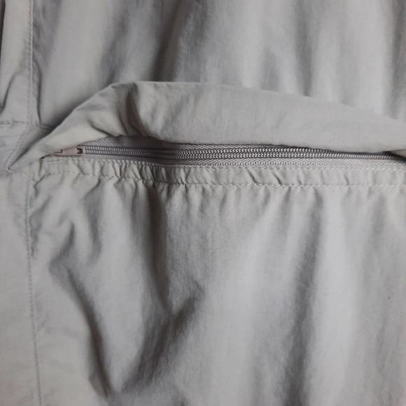 ExOffico Women's Convertible Zip Off Nylon Beige Cargo‎ Pants L - Picture 5 of 8